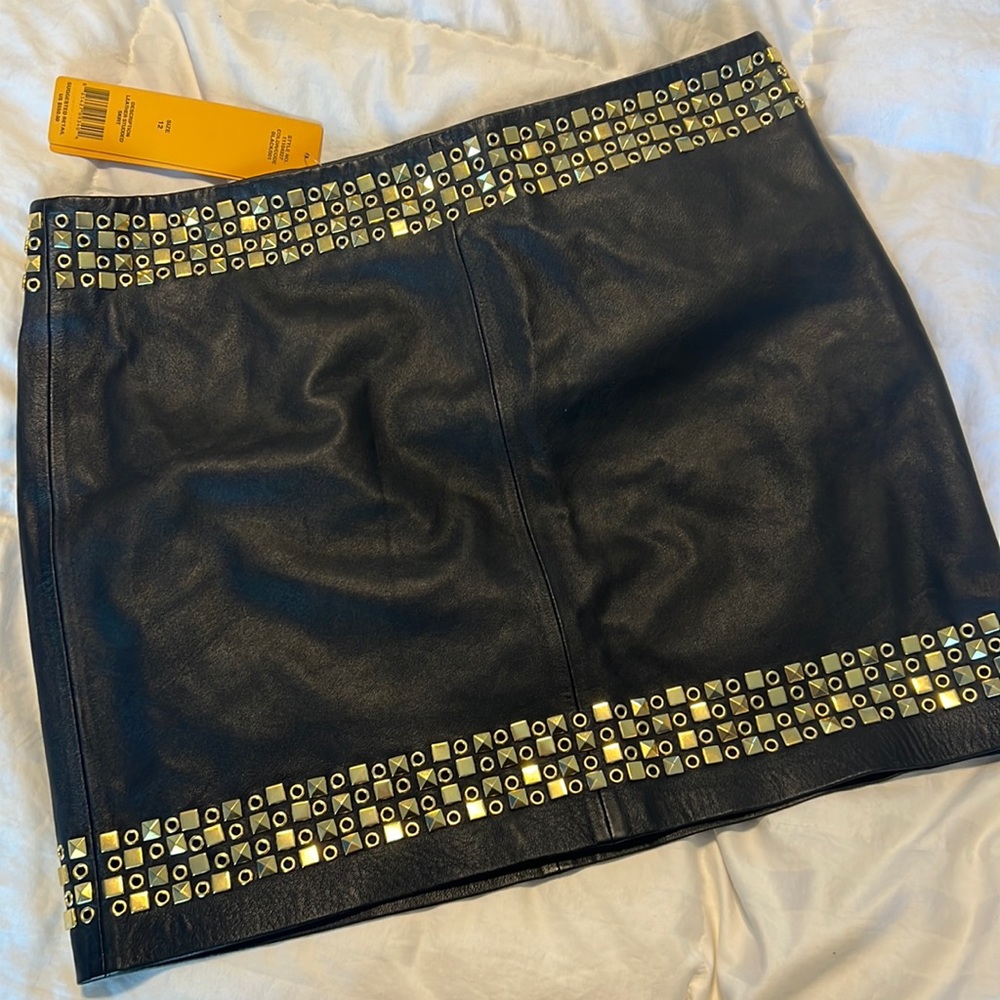 Tory Burch Leather Skirt